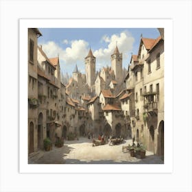 Medieval City Art Print