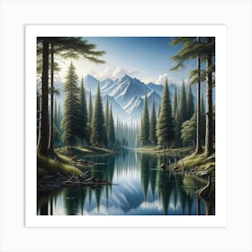 Mountain Lake 62 Art Print