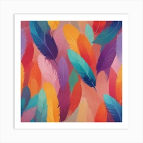 Feathers Stock Videos & Royalty-Free Footage 1 Art Print