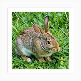 Rabbit In The Grass 7 Art Print