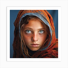 Potrait Young Girl Art Print