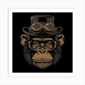 Steampunk Monkey 26 Art Print