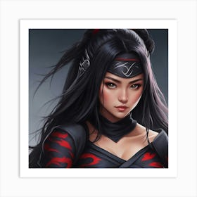 Gaze of the Shadow Warrior Art Print