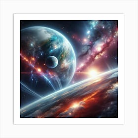 Space Painting Art Print