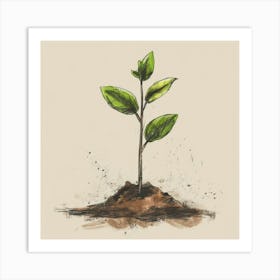 Christianity Growing Plant Art Print