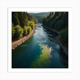  Unique Design Art Of River 2 Art Print