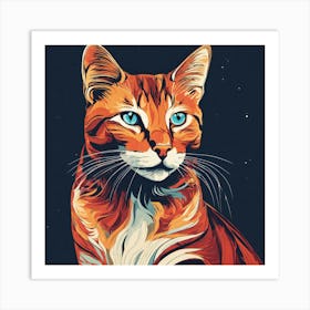 Orange Tabby Cat Art Print