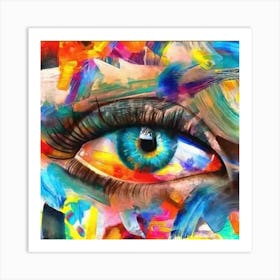 Eye Painting Art Print