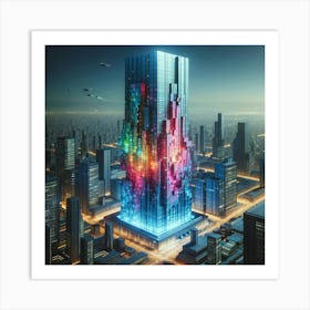 Futuristic Skyscraper 1 Art Print