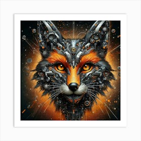 Fox Head 1 Art Print