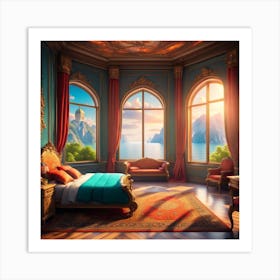 Naptime in the palace Art Print