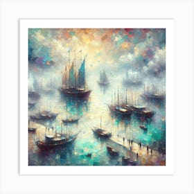 Sailors In Fog Art Print