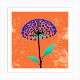 Blue Flower 17 Art Print