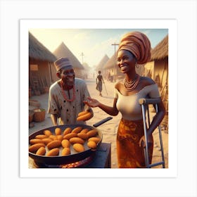 Nigerian Food Art Print