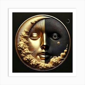 Moon And The Sun Art Print