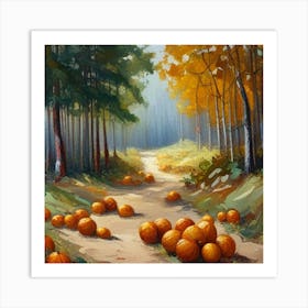 Beautiful Autumn Pumpkins Art Print