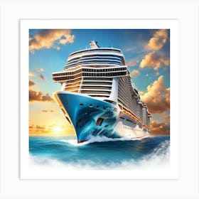 Cruise Ship 2 Art Print