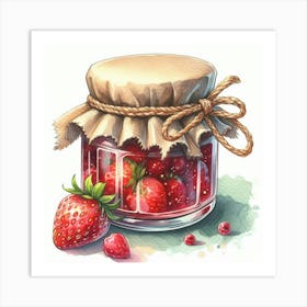 Jar With Jam 7 Art Print