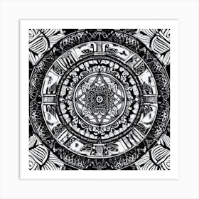 Aztec Art Art Print