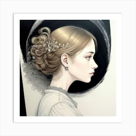 Portrait Of A Girl Art Print