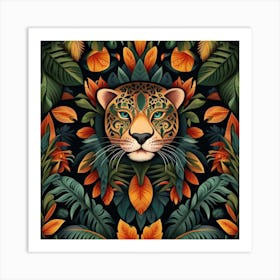 Jaguar In The Jungle Art Print