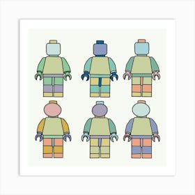 Lego Men Art Print