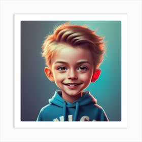 Portrait Of A Boy 1 Art Print