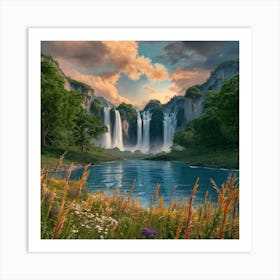 Waterfall 1 Art Print