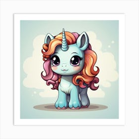 Cute Unicorn 383 Art Print