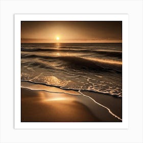 Sunset On The Beach 727 Art Print