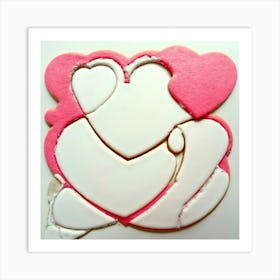 Heart Shaped Cookies 3 Art Print