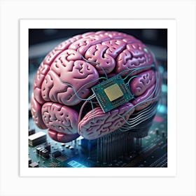 Brain On A Chip Art Print