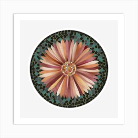 Mosaic Flower 1 Art Print