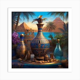 Egyptian Vase 2 Art Print