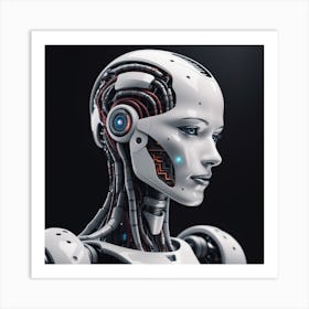 Cyborg Woman 45 Art Print