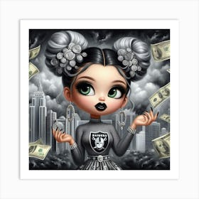 Las Vegas Raiders Doll 1 Art Print