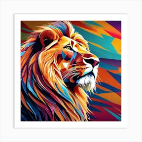 Lion Painting 82 Art Print