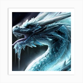 Ice Dragon 3 Art Print