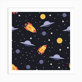 Spaceships Art Print