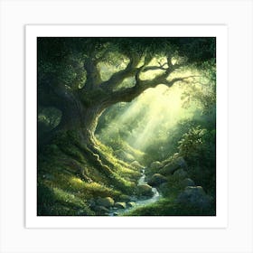 Tree In The Forest 7 Art Print