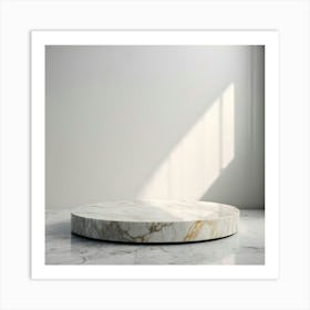 Round Marble Coffee Table 4 Art Print