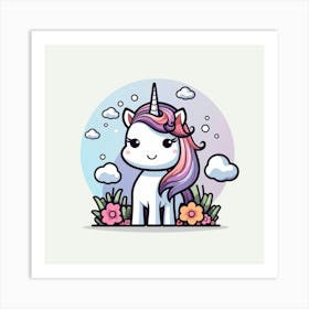 Cute Unicorn 524 Art Print