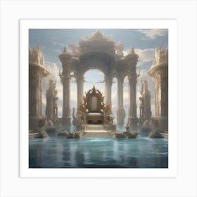 Fantasy Throne Art Print