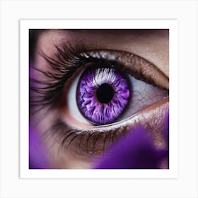 Purple Eye 1 Art Print