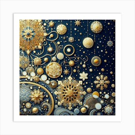 Christmas Ornaments 1 Art Print