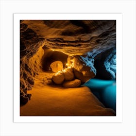 Inside a Caves Art Print