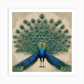 Peacock Art Print