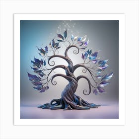 Leonardo Phoenix A Whimsical Intricately Detailed Tree With A 3 Art Print