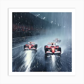 Monaco In The Rain Art Print