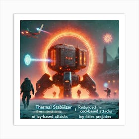 A Futuristic Sci Fi Scene Focusing On The Thermal 2 Art Print